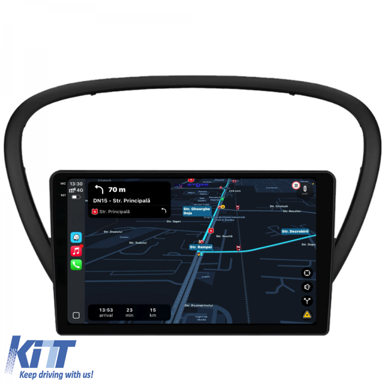 Navigatie Dedicata Peugeot 607 (2004-2011), 9Inch, 4Gb Ram, 64Gb Stocare, Carplay Performance AutoTuning