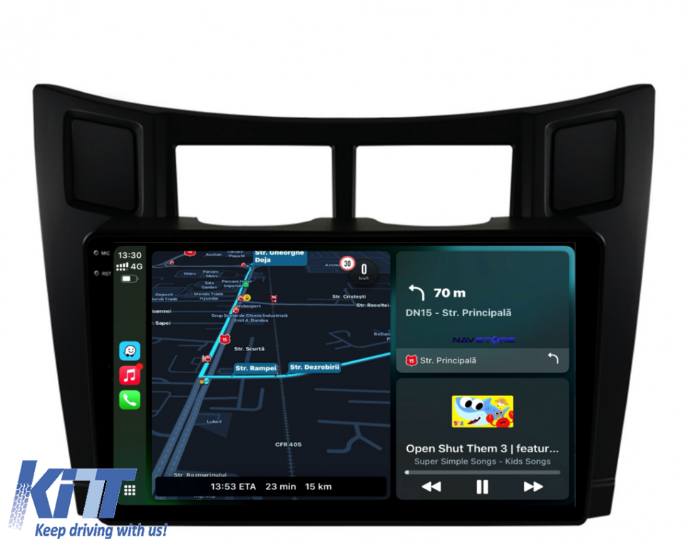 Navigatie Dedicata Toyota Yaris (2005-2011), 9Inch, 2Gb Ram, 32Gb Stocare, Carplay Performance AutoTuning
