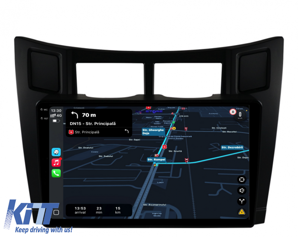 Navigatie Dedicata Toyota Yaris (2005-2011), 9Inch, 2Gb Ram, 32Gb Stocare, Carplay Performance AutoTuning