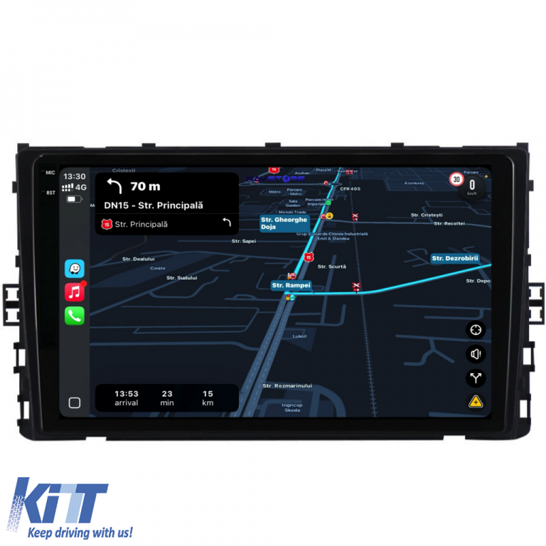 Navigatie Dedicata Volkswagen T-Roc (2017-2025), 9Inch, 2Gb Ram, 32Gb Stocare, Carplay Performance AutoTuning