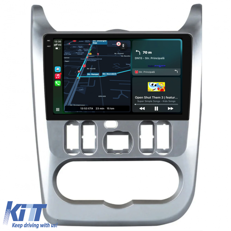 Navigatie Dedicata Dacia Logan Duster Sandero (2008-2013),Incell 9Inch, 6Gb Ram, 128Gb Stocare, Carplay Performance AutoTuning