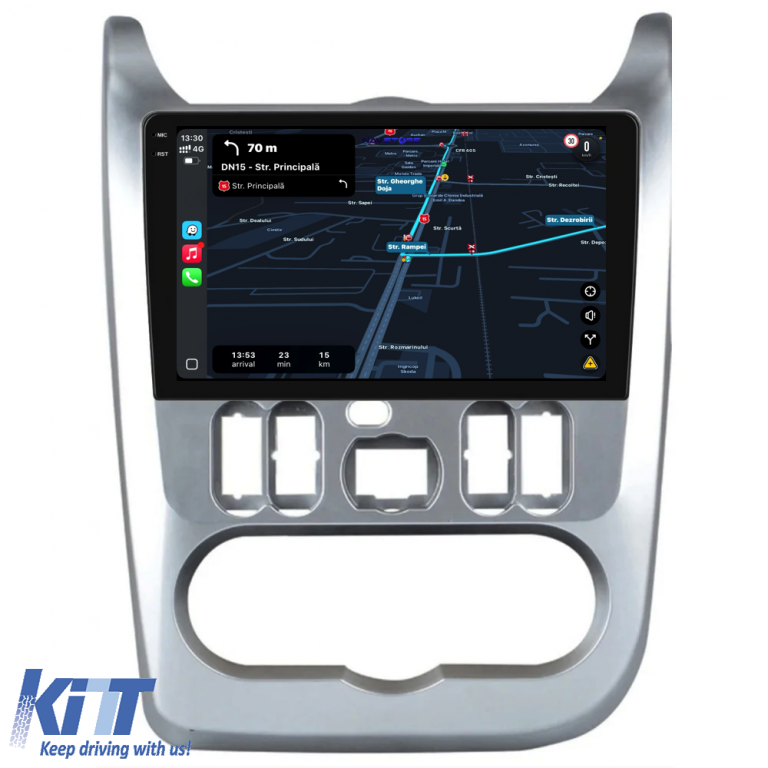 Navigatie Dedicata Dacia Logan Duster Sandero (2008-2013),Incell 9Inch, 6Gb Ram, 128Gb Stocare, Carplay Performance AutoTuning