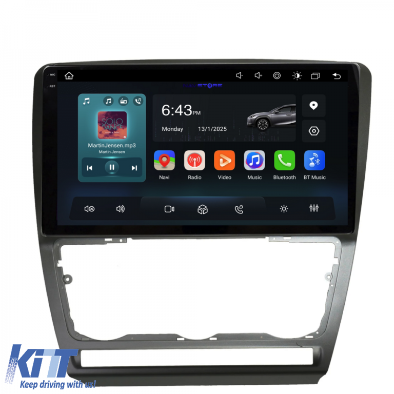 Navigatie Dedicata Skoda Octavia 2 (2004-2013), 10Inch, 4Gb Ram, 64Gb Stocare, Carplay Performance AutoTuning
