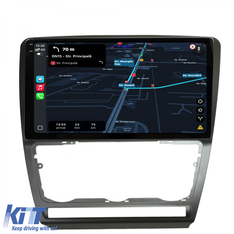 Navigatie Dedicata Skoda Octavia 2 (2004-2013), 10Inch, 4Gb Ram, 64Gb Stocare, Carplay Performance AutoTuning