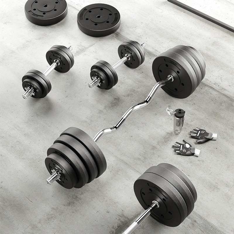 Set 4 Discuri Greutati din Compozit, 4 x 1.25 Kg, Diametru Gaura 31mm, Diametru Disc 17.5cm