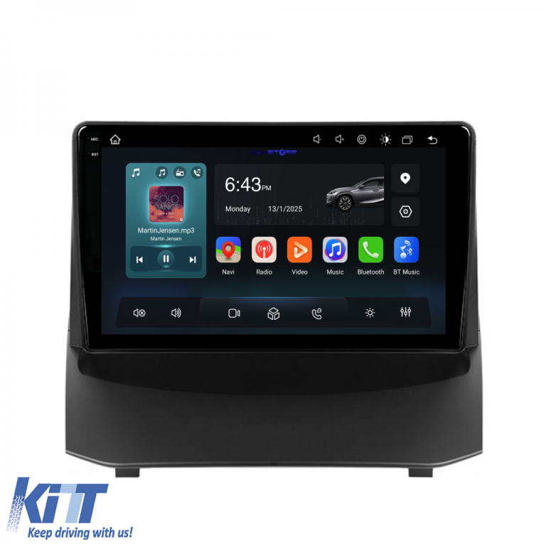 Navigatie Dedicata Ford Fiesta (2009-2017), 9Inch, 4Gb Ram, 64Gb Stocare, Carplay Performance AutoTuning