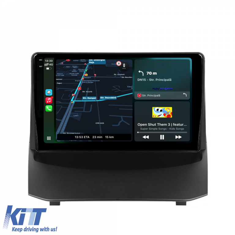 Navigatie Dedicata Ford Fiesta (2009-2017), 9Inch, 6Gb Ram, 128Gb Stocare, Carplay Performance AutoTuning