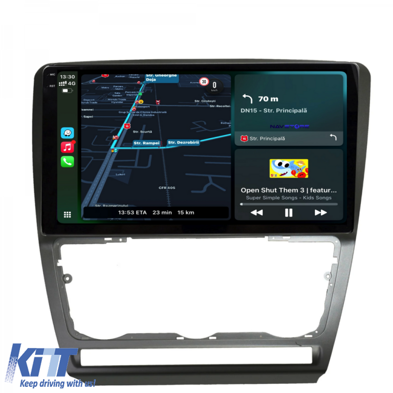 Navigatie Dedicata Skoda Octavia 2 (2004-2013), 10Inch, 8Gb Ram, 256Gb Stocare, Carplay Performance AutoTuning