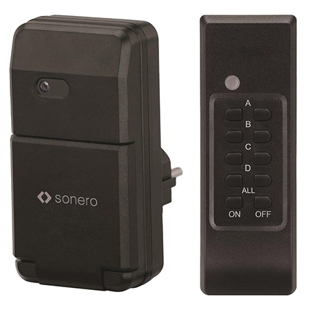 PRIZA PENTRU EXTERIOR CU TELECOMANDA 1100W SONERO EuroGoods Quality
