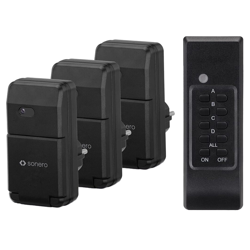 SET 3 PRIZE PENTRU EXTERIOR CU TELECOMANDA 1100W SONERO EuroGoods Quality