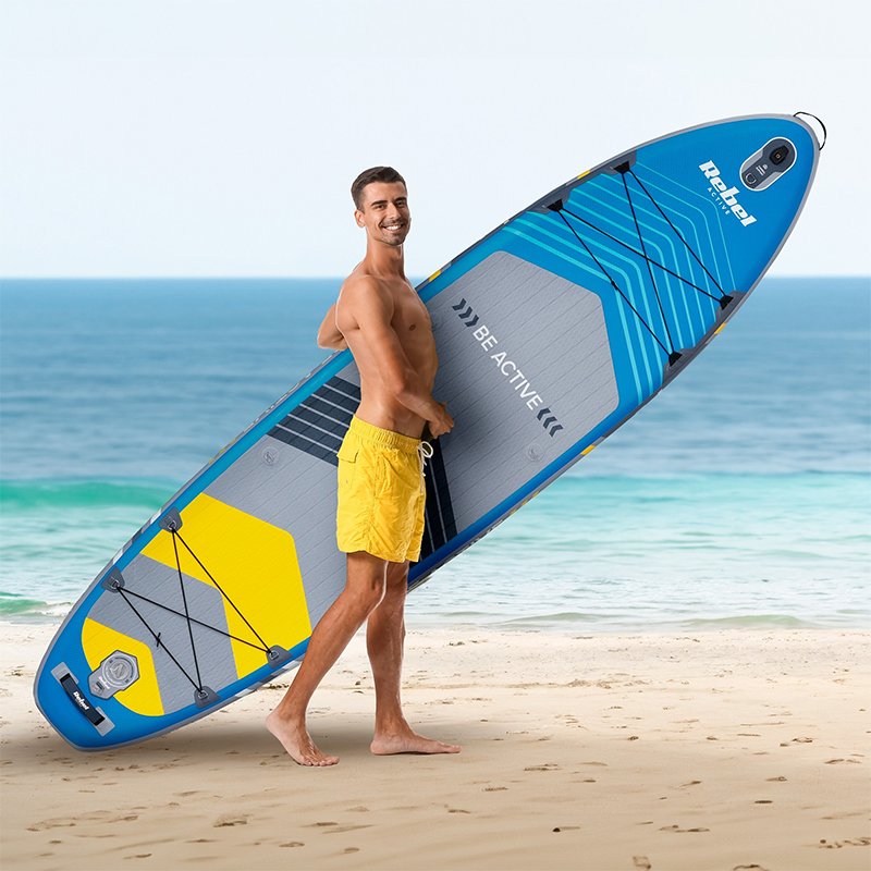SET PLACA GONFLABILA STAND UP PADDLE SCAUN 335X84X15 CM EuroGoods Quality