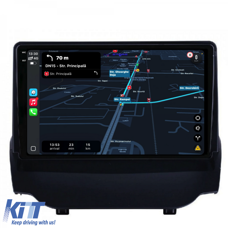 Navigatie Dedicata Ford EcoSport (2013-2016),QuadCore, 9Inch, 4Gb Ram, 64Gb Stocare, Carplay Performance AutoTuning