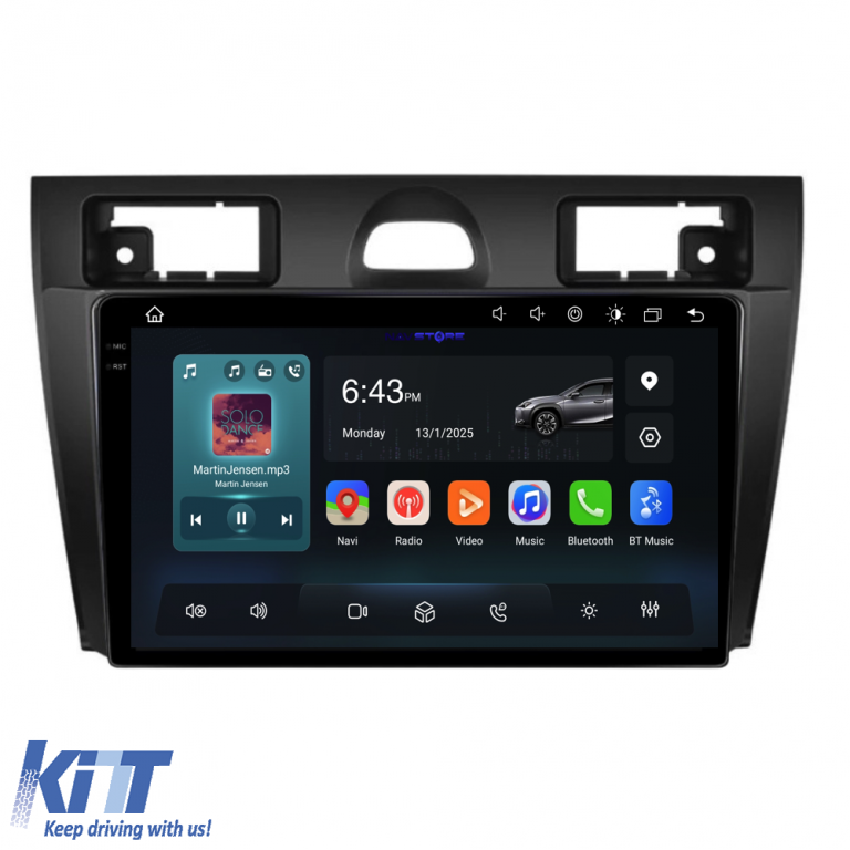 Navigatie Dedicata Ford Fiesta (2006-2011),QuadCore, 9Inch, 4Gb Ram, 64Gb Stocare, Carplay Performance AutoTuning