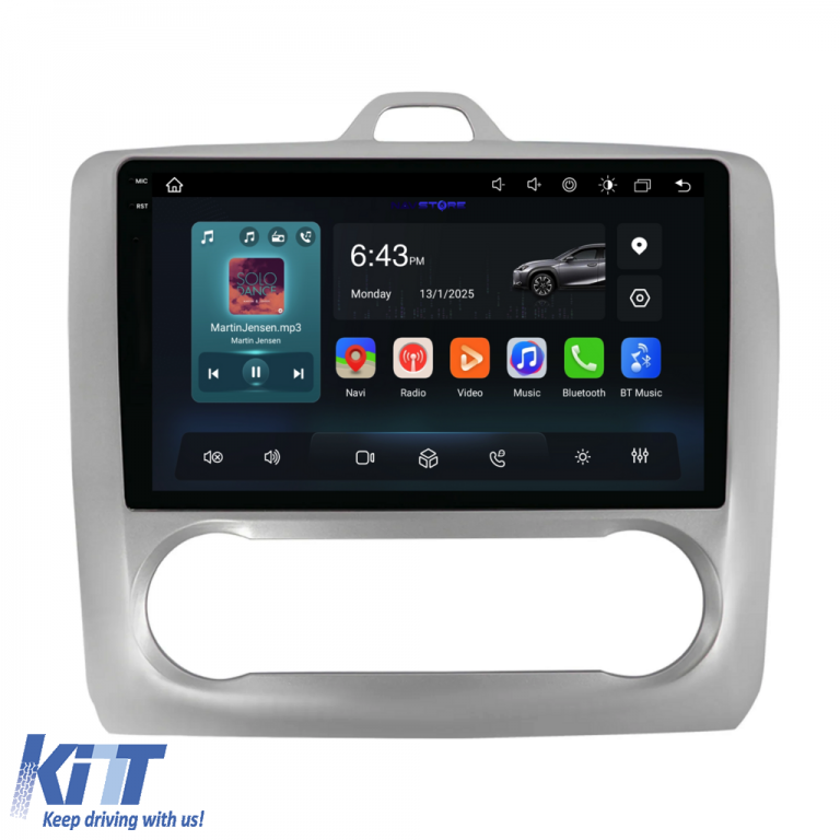 Navigatie Dedicata Ford Focus (2004-2012),QuadCore, 9Inch, 4Gb Ram, 64Gb Stocare, Carplay, Clima automata Performance AutoTuning