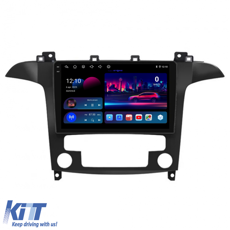 Navigatie Dedicata Ford S-Max (2006 - 2015), 9Inch, 2Gb Ram, 32Gb Stocare, Carplay, Clima automata Performance AutoTuning