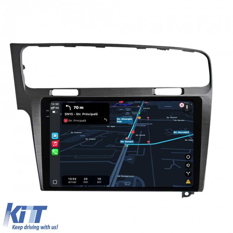 Navigatie Dedicata Volkswagen Golf 7 (2013-2020),QuadCore, 10Inch, 4Gb Ram, 64Gb Stocare, Carplay Performance AutoTuning