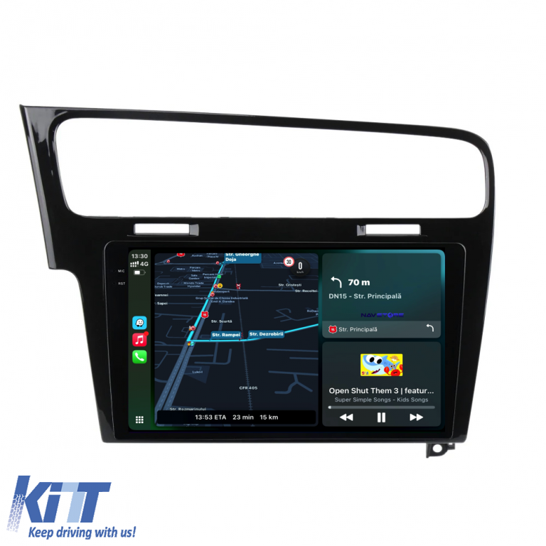 Navigatie Dedicata Volkswagen Golf 7 (2013-2020),QuadCore, 10Inch, 4Gb Ram, 64Gb Stocare, Carplay Performance AutoTuning