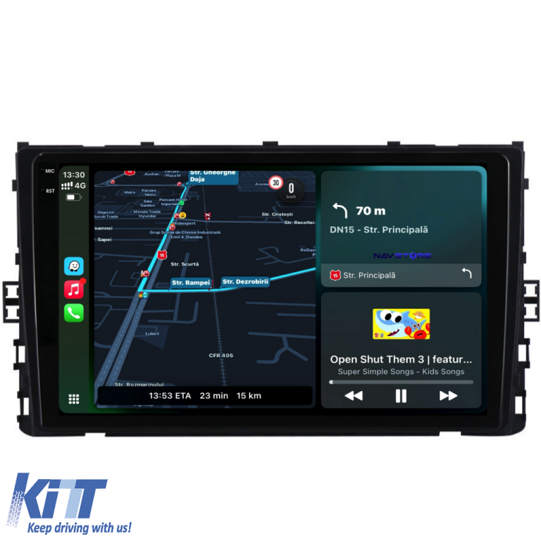 Navigatie Dedicata Volkswagen T-Roc (2017-2025),QuadCore, 9Inch, 4Gb Ram, 64Gb Stocare, Carplay Performance AutoTuning