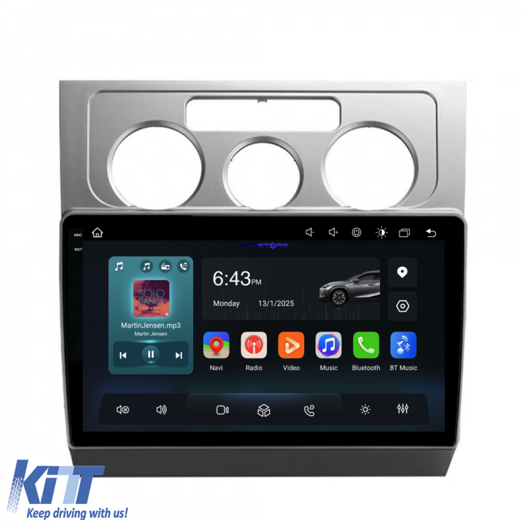 Navigatie Dedicata Volkswagen Touran (2003-2010),QuadCore, 10Inch, 4Gb Ram, 64Gb Stocare, Carplay Performance AutoTuning