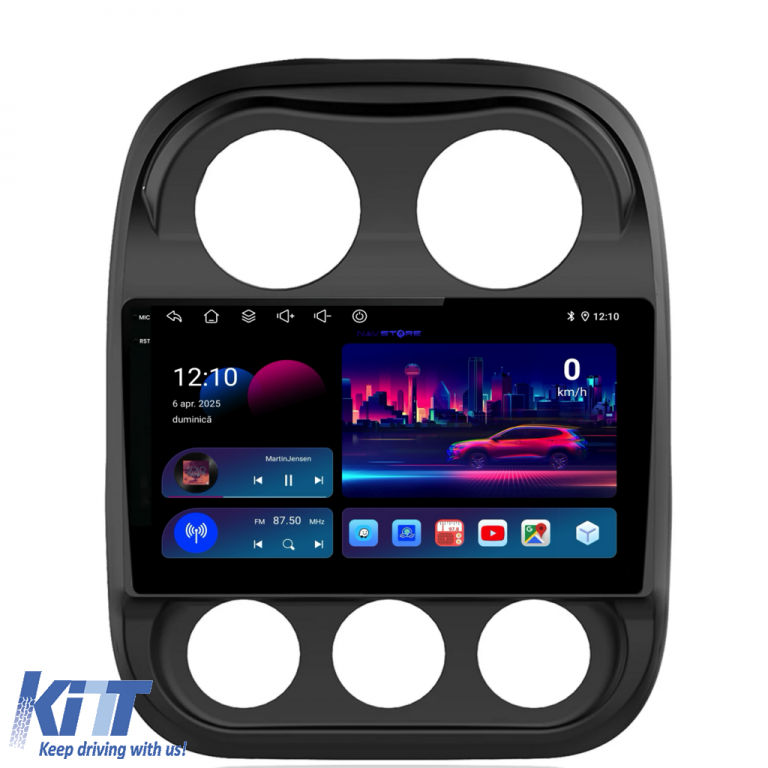 Navigatie Dedicata Jeep Compass (2010-2016), 10Inch, 4Gb Ram, 64Gb Stocare, Carplay Performance AutoTuning