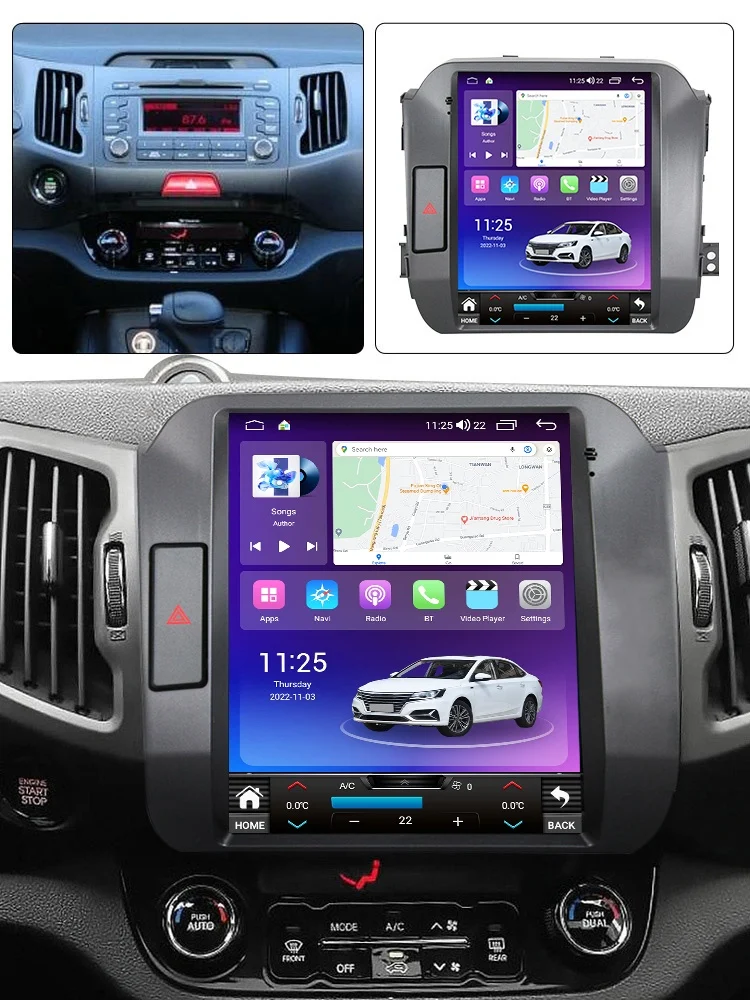 Navigatie Dedicata Kia Sportage (2010-2016), 9.7 Inch, 6Gb Ram, 128Gb stocare, Carplay Performance AutoTuning