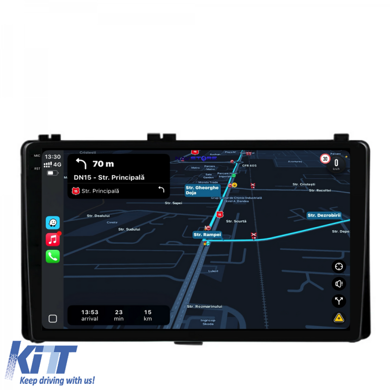 Navigatie Dedicata Toyota Auris, Corolla (2015-2019), 9 Inch, 4Gb Ram, 64Gb stocare, Carplay Performance AutoTuning