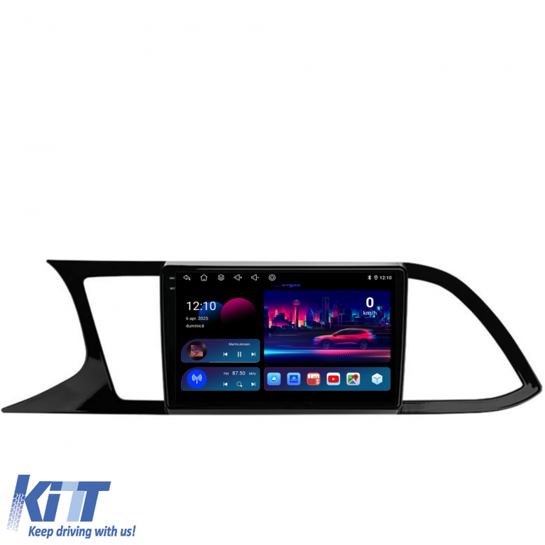 Navigatie Dedicata Seat Leon 3 (2013-2020), 9 Inch, 6Gb Ram, 128Gb stocare, Carplay Performance AutoTuning