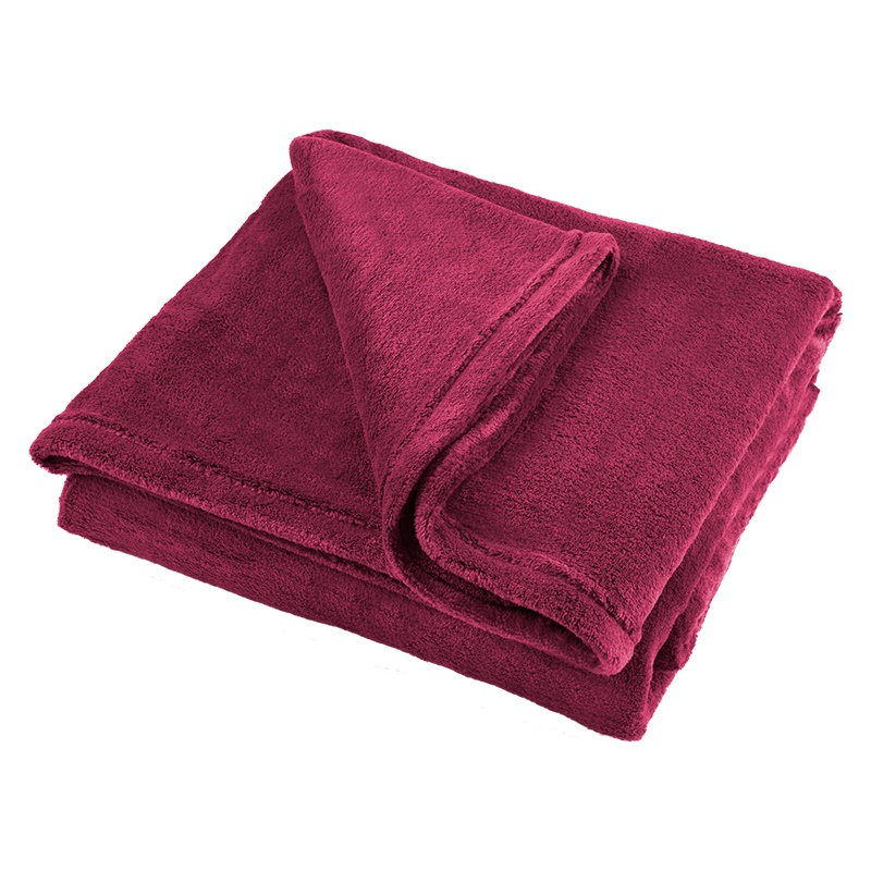 Patura Fleece Polar, Material Moale si Pufos Cocolino, Dimensiune 150x200 cm, Culoare Rosu