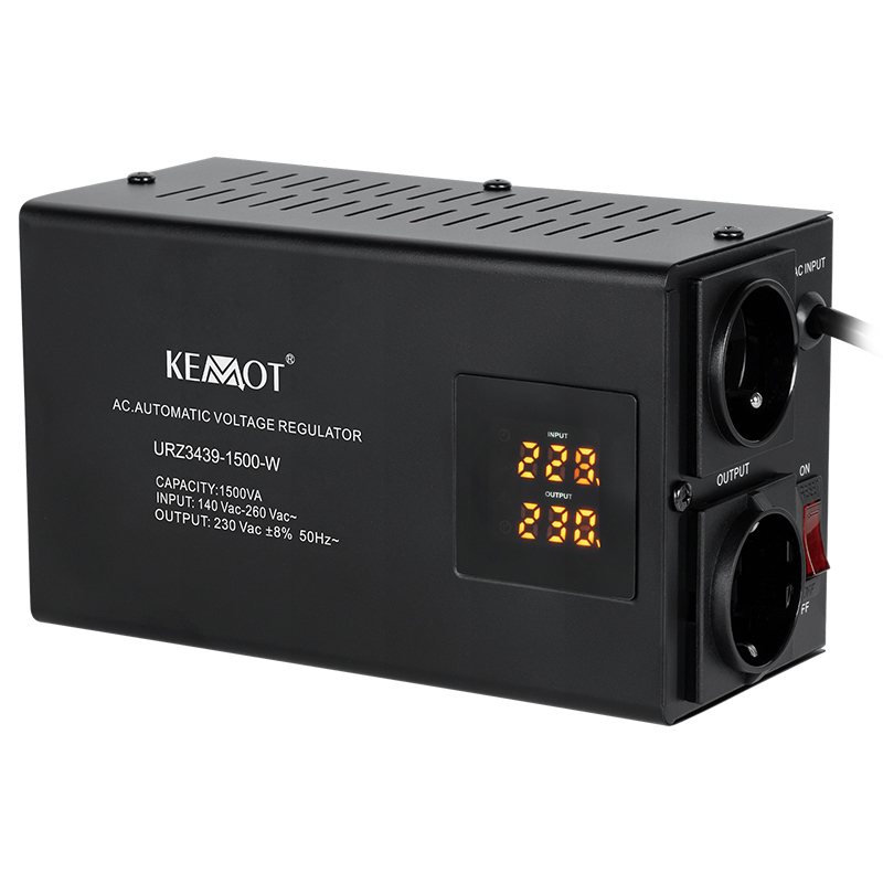 STABILIZATOR TENSIUNE AUTOMAT 1500VA PERETE KEMOT EuroGoods Quality