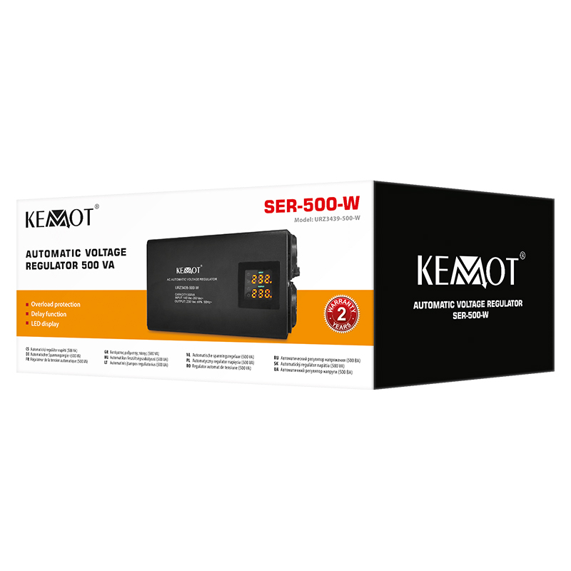 STABILIZATOR TENSIUNE AUTOMAT 500VA PERETE KEMOT EuroGoods Quality