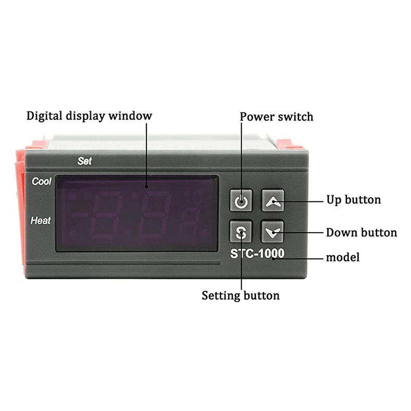TERMOSTAT LCD SENZOR NTC STC-1000 230V EuroGoods Quality