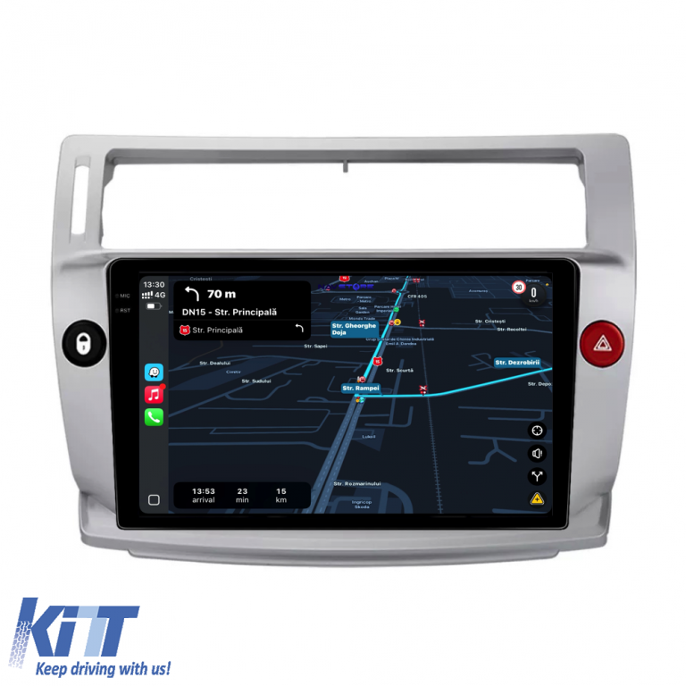Navigatie Dedicata Citroen C4 (2004-2009), 9Inch, 8Gb Ram, 256Gb Stocare, Carplay Performance AutoTuning