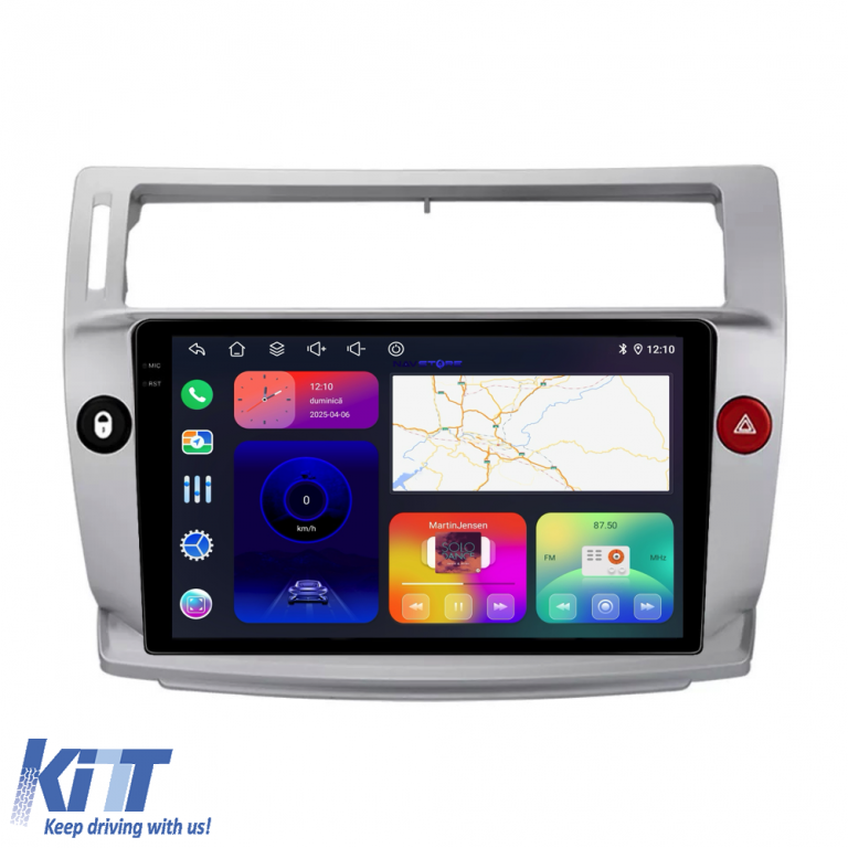 Navigatie Dedicata Citroen C4 (2004-2009), 9Inch, 8Gb Ram, 256Gb Stocare, Carplay Performance AutoTuning