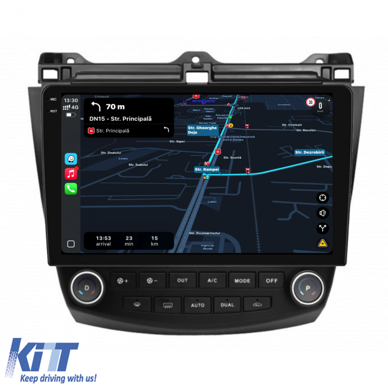 Navigatie Dedicata Honda Accord VII (2003 - 2008),QuadCore, 10Inch, 4Gb Ram, 64Gb Stocare, Carplay Performance AutoTuning