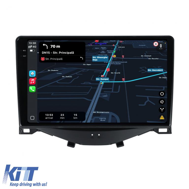 Navigatie Dedicata Peugeot 108 Citroen C1 Toyota Aygo (2014 - 2022), 9Inch, 8Gb Ram, 256Gb Stocare, Carplay Performance AutoTuning