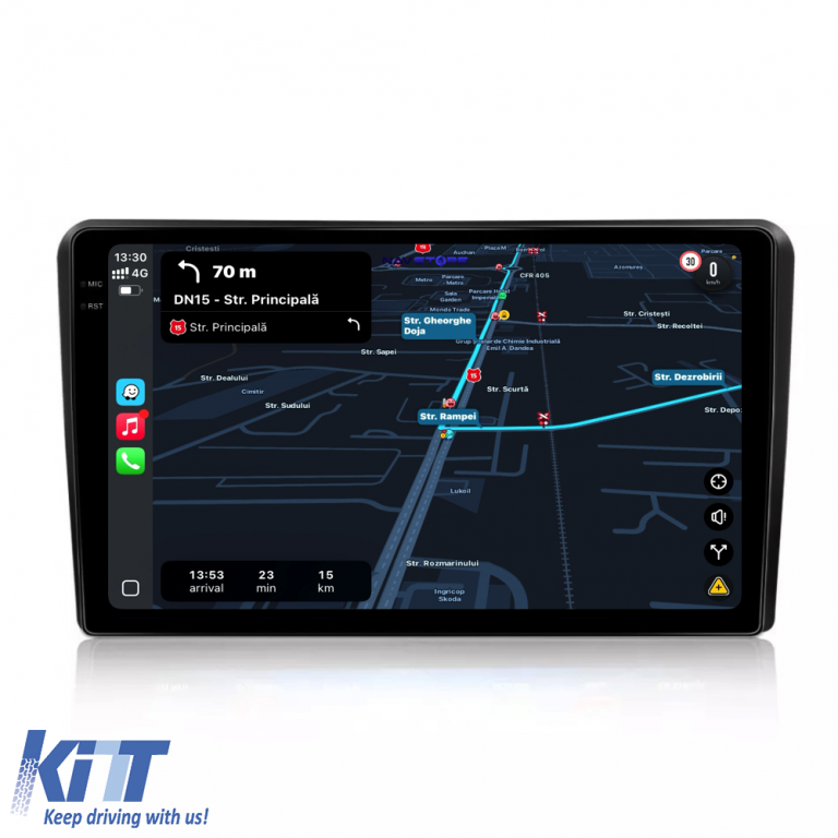 Navigatie Dedicata Fiat Bravo (2006 - 2014), 9Inch, 6Gb Ram, 128Gb Stocare, Carplay Performance AutoTuning