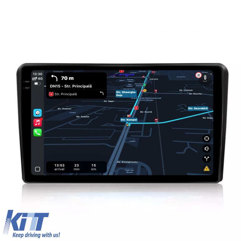 Navigatie Dedicata Fiat Panda (2003 - 2012), 9Inch, 2Gb Ram, 32Gb Stocare, Carplay Performance AutoTuning