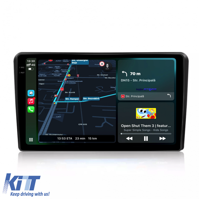 Navigatie Dedicata Fiat Panda (2003 - 2012), 9Inch, 8Gb Ram, 256Gb Stocare, Carplay Performance AutoTuning