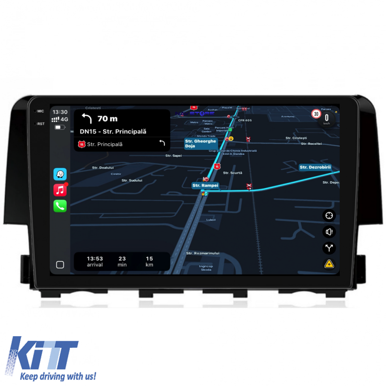 Navigatie Dedicata Honda Civic (2015-2021), 9Inch, 2Gb Ram, 32Gb Stocare, Carplay Performance AutoTuning