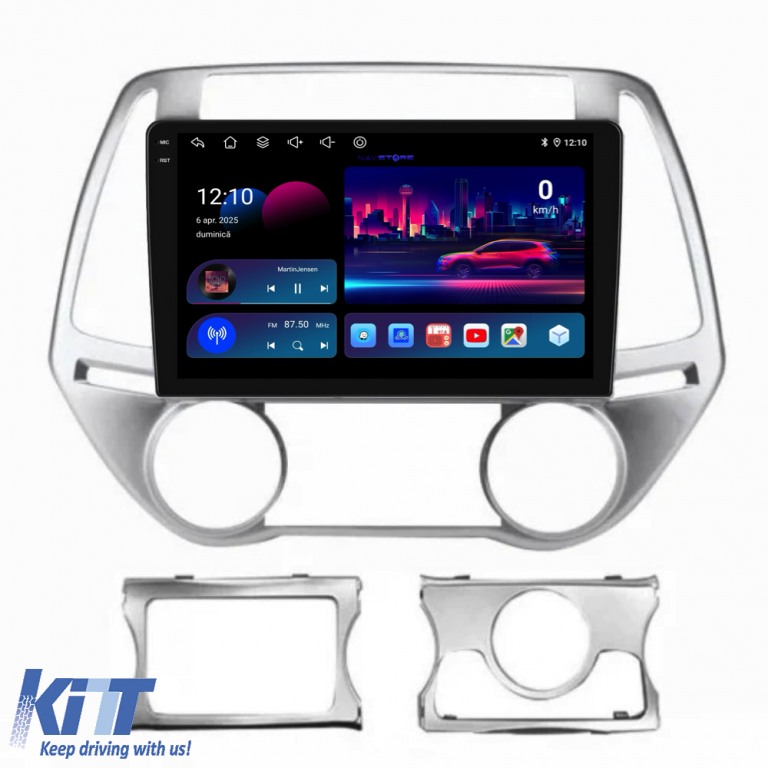 Navigatie Dedicata Hyundai I20 (2011-2015), 9Inch, 6Gb Ram, 128Gb Stocare, Carplay Performance AutoTuning