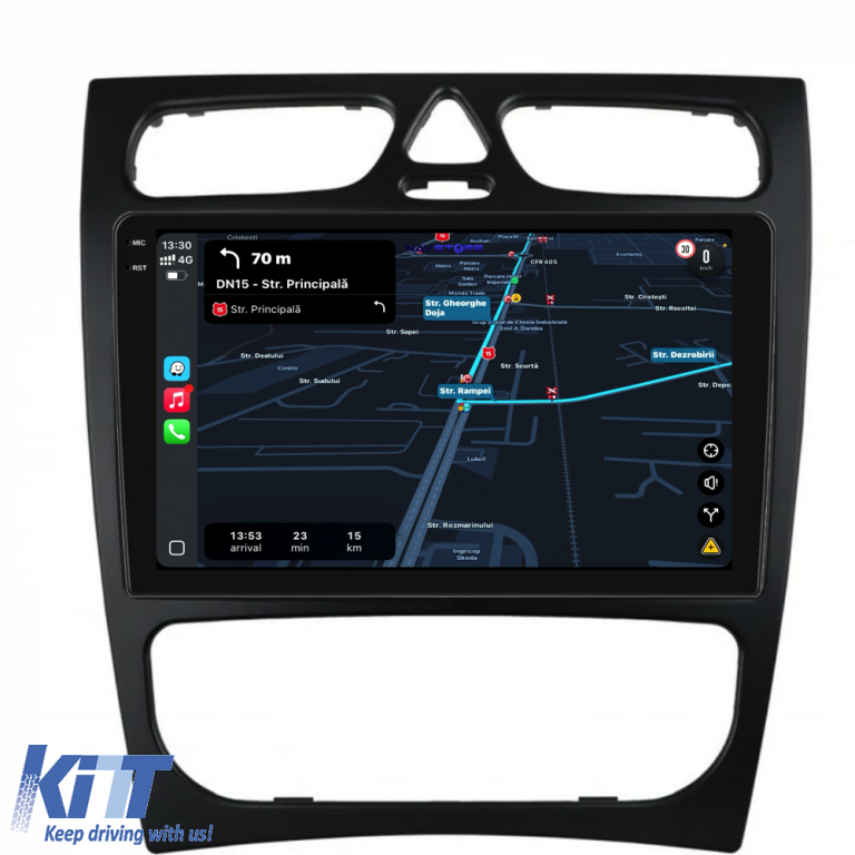 Navigatie Dedicata Mercedes C-Class W203 CLK W209 (2000 - 2005), 9Inch, 2Gb Ram, 32Gb Stocare, Carplay Performance AutoTuning