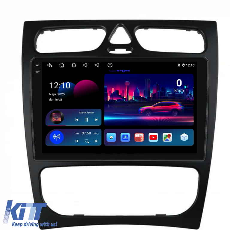 Navigatie Dedicata Mercedes C-Class W203 CLK W209 (2000 - 2005), 9Inch, 2Gb Ram, 32Gb Stocare, Carplay Performance AutoTuning