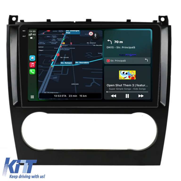 Navigatie Dedicata Mercedes C-Class W203 CLK W209 (2005 - 2009), 9Inch, 4Gb Ram, 64Gb Stocare, Carplay Performance AutoTuning