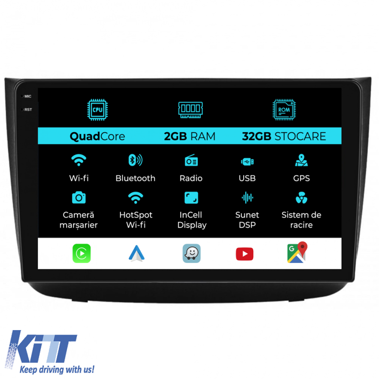 Navigatie Dedicata Mercedes Vito, Viano (2005-2015), 10Inch, 2Gb Ram, 32Gb Stocare, Carplay Performance AutoTuning