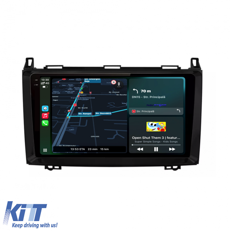 Navigatie Dedicata Mercedes Vito Sprinter Viano B200 A B Class (2005-2012), QuadCore, 9Inch, 4Gb Ram, 64Gb Stocare, Carplay Performance AutoTuning