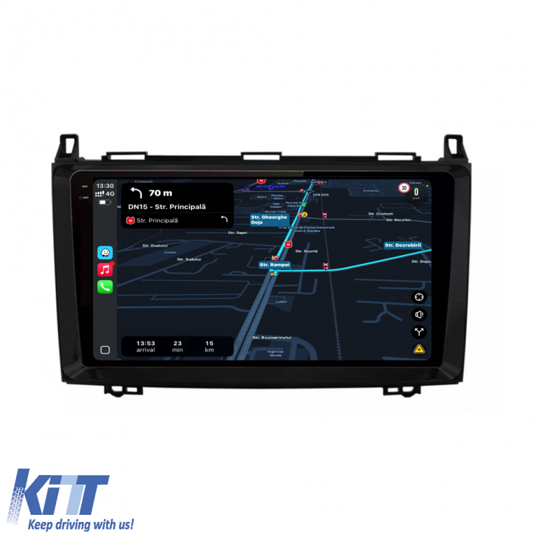 Navigatie Dedicata Mercedes Vito Sprinter Viano B200 A B Class (2005-2012), QuadCore, 9Inch, 4Gb Ram, 64Gb Stocare, Carplay Performance AutoTuning