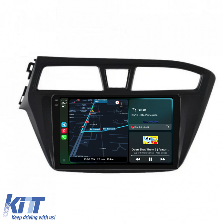 Navigatie Dedicata Hyundai I20 (2014-2020), 9Inch, 6Gb Ram, 128Gb Stocare, Carplay Performance AutoTuning