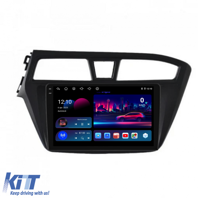 Navigatie Dedicata Hyundai I20 (2014-2020), 9Inch, 6Gb Ram, 128Gb Stocare, Carplay Performance AutoTuning