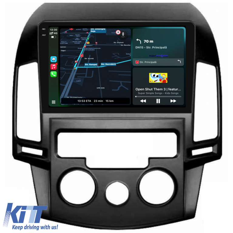 Navigatie Dedicata Hyundai I30 (2007-2012), 9Inch, 8Gb Ram, 256Gb Stocare, Carplay, Clima manuala Performance AutoTuning