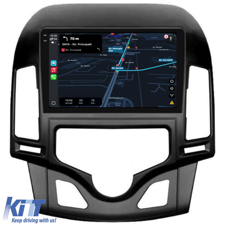 Navigatie Dedicata Hyundai I30 (2007-2012), 9Inch, 8Gb Ram, 256Gb Stocare, Carplay, Climatronic Performance AutoTuning